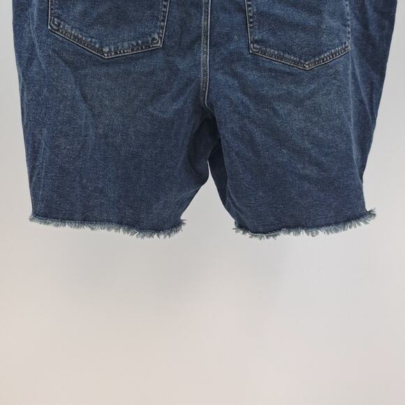 Lane Bryant Shorts Plus 26 Signature Fit Boyfriend Denim Bermuda Dark Wash Blue - Picture 6 of 10